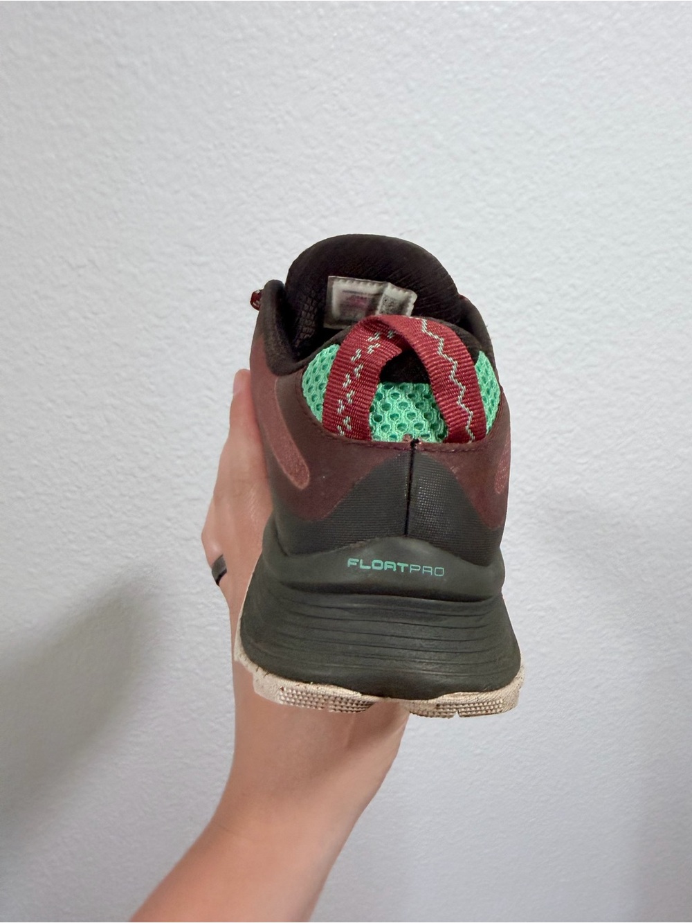 Merrell Women's Trail Sneaker - Burgundy with Mint Accents - Picture 3 of 9